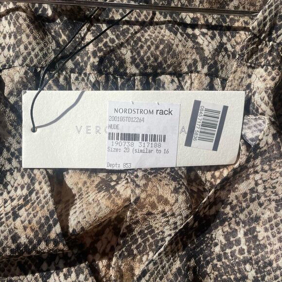 |Veronica Beard| Teagan Silk Dress Snakeskin Print Size 20* NWT Plus Size - Picture 8 of 9